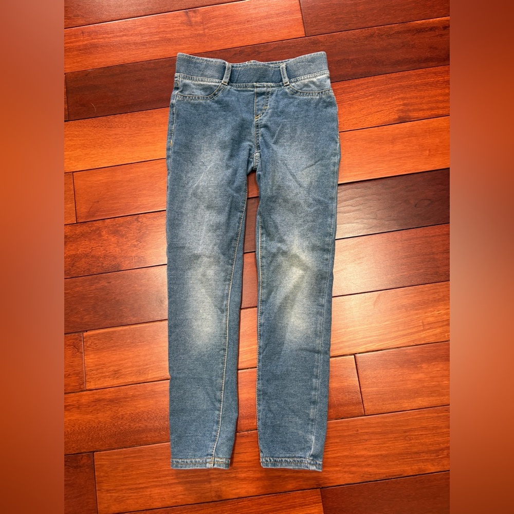Levi's Girls Blue Denim-Look Leggings/jeggings